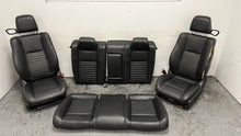 Load image into Gallery viewer, 11 14 Dodge Challenger Seats Front Rear Black Leather Power Heated Manual
