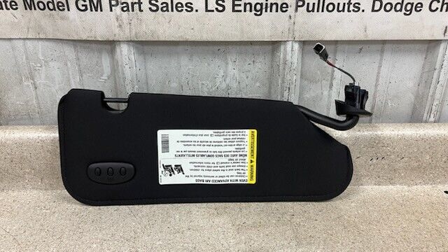 05 13 Corvette Z06 C6 Driver Sun Visor Left GM Homelink Garage Opener Black NICE