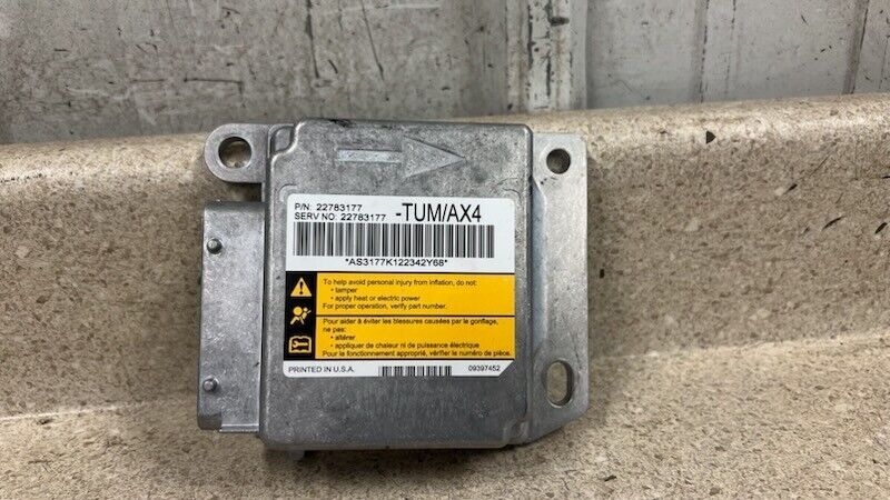 2013 Corvette C6 Z06 SDM Bag Module Assembly TUM ECM ECU 22783177 3K Miles!