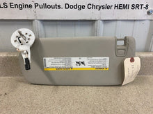 Load image into Gallery viewer, 11 17 JEEP Grand Cherokee SRT RH Passenger Sun Visor Tan Illuminated OEM Mopar
