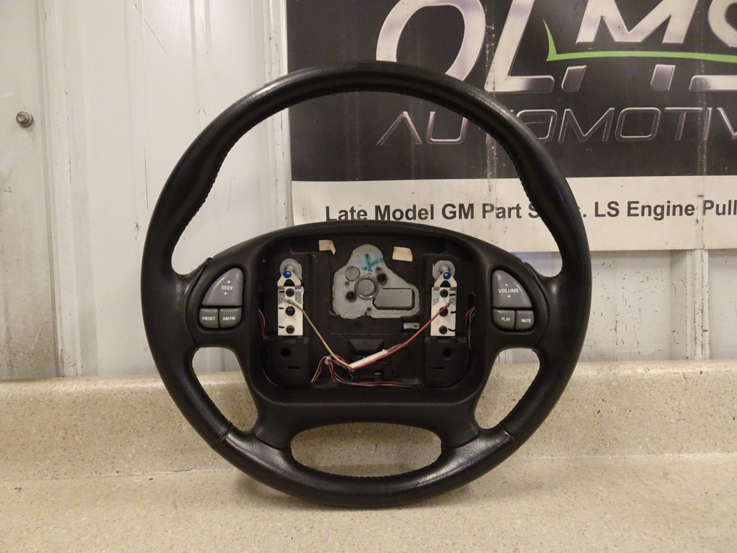 00 02 Pontiac Firebird Trans AM Black Leather Steering OEM GM Wheel WS6 Switches