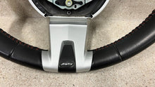 Load image into Gallery viewer, 10 11 Camaro SS Leather Steering Wheel Manual Trans GM Black W/ Orange Stitching
