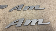 Load image into Gallery viewer, 93 02 Firebird Trans AM Factory Left Right Door Emblem Letters Silver GM RH LH
