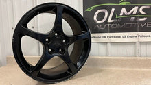 Load image into Gallery viewer, 00 04 Chevrolet Corvette C5 Rear Speedline 18x9.5 Wheel Rim GM 9594182 Black 18&#39;
