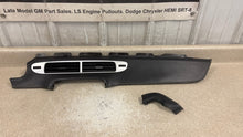 Load image into Gallery viewer, 10 15 Camaro SS Black Leather Dash Trim Vents 2 Pieces GM 22880757 Yellow Stitch
