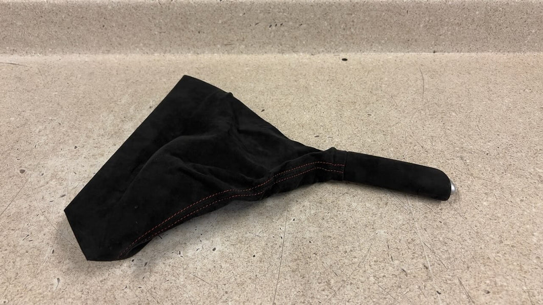 05 13 Corvette C6 Centennial Edition Black Red Suede Emergency Brake Handle 56K