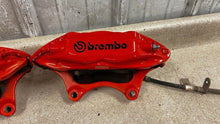 Load image into Gallery viewer, 10 15 Camaro SS Front Rear Driver Passenger Brembo Brake Calipers Set Orange 59K
