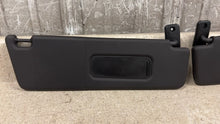 Load image into Gallery viewer, 10 15 Camaro SS Driver Passenger Side Sun Visors Left Right Visor Black Pair 35K
