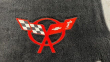 Load image into Gallery viewer, 97 04 Corvette C5 Lloyd Mats Rear Trunk Front Right Left Mat Black Logo GM
