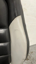 Load image into Gallery viewer, 06 12 Corvette Z06 Leather Black Gray Front Driver Passenger Seats Heated Pair
