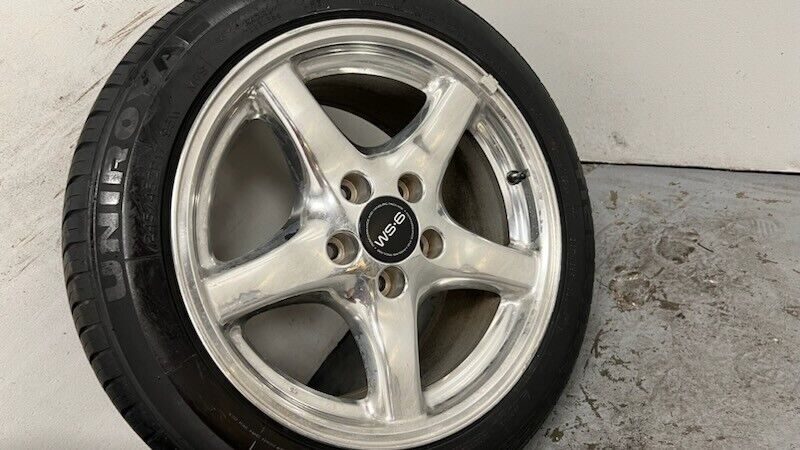 93 02 Firebird Trans AM Polished Wheels Tires 17x9 17'' GM 9592509