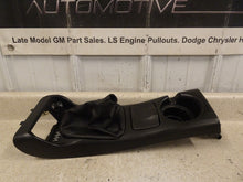 Load image into Gallery viewer, 98 02 Firebird Camaro Factory Center Console Top Shifter Trim Manual Black Boot
