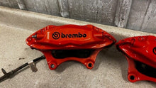 Load image into Gallery viewer, 10 15 Camaro SS Front Rear Driver Passenger Brembo Brake Calipers Set Orange 59K
