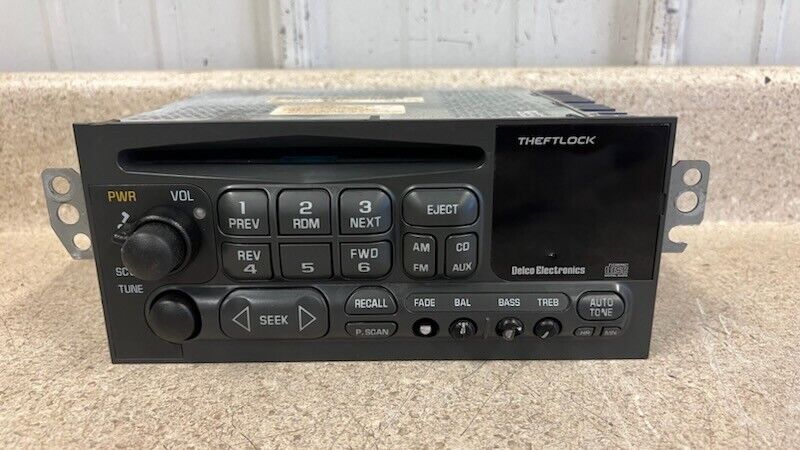 1997 2004 Chevrolet Corvette C5 Factory Radio AM FM CD Player GM 09380781 Used