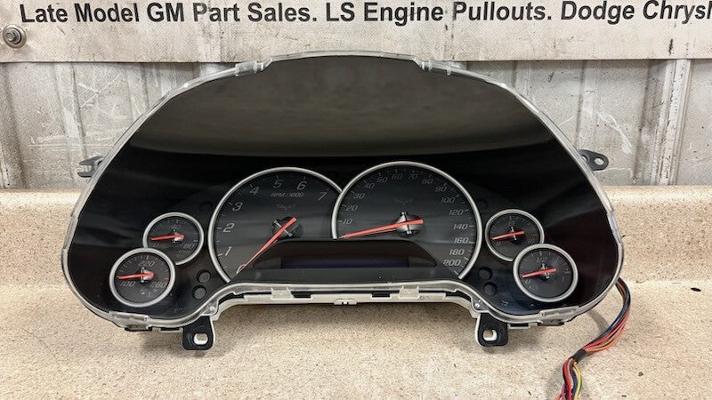 06 07 08 Corvette C6 Instrument Gauge Cluster 95K GM Speedometer 25802191 Base