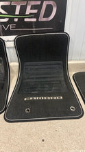 Load image into Gallery viewer, 2010 2015 Chevrolet Camaro SS Front Rear Left Right Floor Mats GM Black Logo
