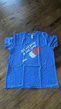 Load image into Gallery viewer, Men’s Size XXL 4th Of July Funny T-Shirt Bella Canvas Fireworks Unisex Blue
