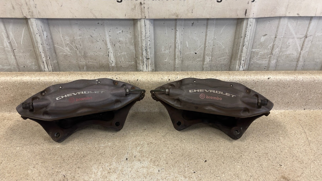 2010 2015 Camaro SS Rear Driver Passenger Brembo Brake Calipers Pair OEM 39K