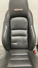 Load image into Gallery viewer, 06 11 Corvette Z06 Leather Black Front Driver Passenger Seats Heated Pair Coupe
