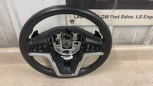Load image into Gallery viewer, 12 13 Camaro SS Leather Wheel GM 22811827 Factory Steering Yellow Stitch 39K
