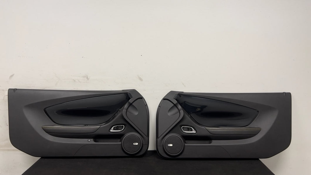 10 15 Camaro SS Interior Right Left Door Panel Pair Yellow Stitching OEM GM 39K