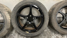 Load image into Gallery viewer, 00 02 C5 Corvette Factory 17&#39;&#39; 18&#39;&#39; Black Wheels Tires 9593799 GM 18x9.5 17x8.5
