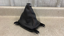Load image into Gallery viewer, 10 15 Camaro SS Manual Shifter Knob Boot Black Leather GM OEM Orange Stitch
