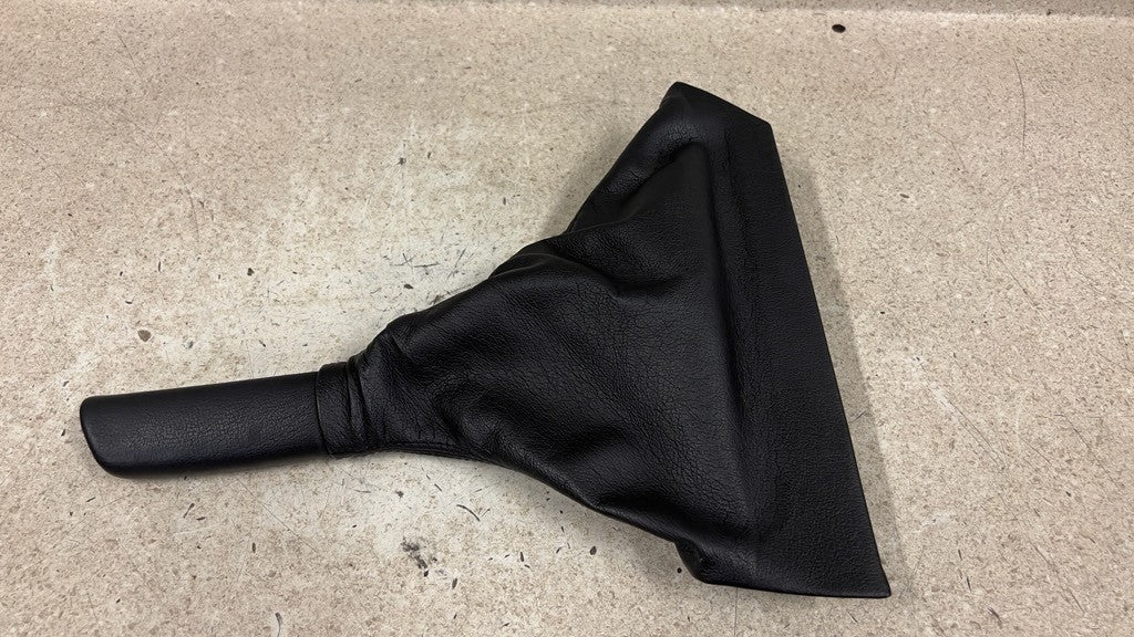 05 13 C6 Corvette Factory Black Leather Emergency Park Brake Boot Handle