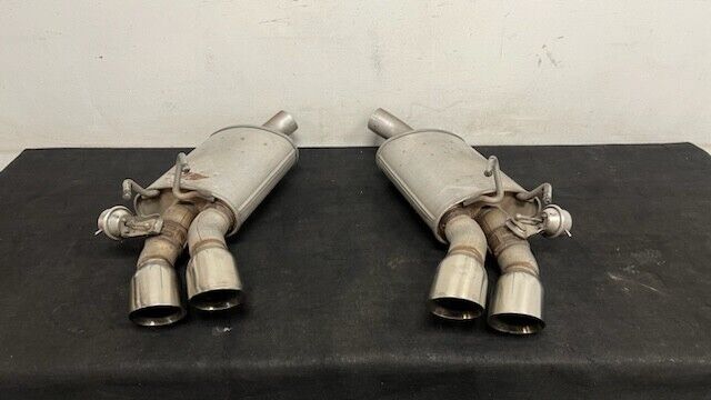 12 15 Camaro ZL1 SS Factory NPP Bi Mode Dual Exhaust Mufflers Quad Tips GM
