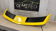 Load image into Gallery viewer, 10 13 Camaro SS SLP Rear Trunk Spoiler OEM GM Yellow  Decklid High Rise 22814776
