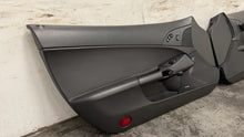 Load image into Gallery viewer, 05 13 Corvette C6 Driver Passenger Interior Door Trim Panels Black Pair OEM
