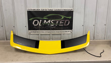 Load image into Gallery viewer, 10 13 Camaro SS SLP Rear Trunk Spoiler OEM GM Yellow  Decklid High Rise 22814776

