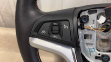 Load image into Gallery viewer, 12 15 Camaro SS Leather Wheel GM 22790901 Steering Factory Manual Orange Stitch
