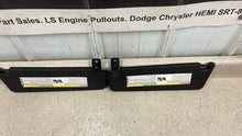 Load image into Gallery viewer, 10 15 Camaro SS Driver Passenger Side Sun Visors Left Right Visor Black Pair 45K
