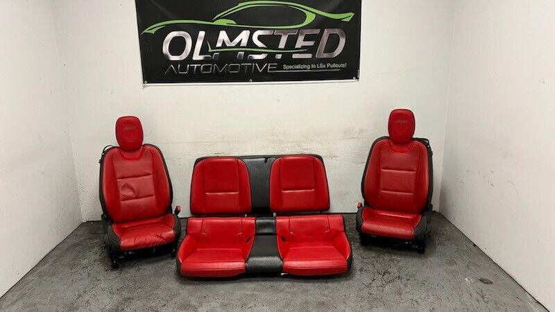 10 15 Chevrolet Camaro SS Front Rear Power Heated Leather Seats GM Red Black 45K