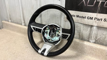 Load image into Gallery viewer, 10 11 Camaro SS Leather Steering Wheel Manual Trans GM Black W/ Orange Stitching
