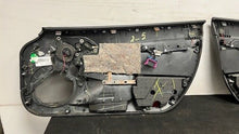 Load image into Gallery viewer, 05 13 Corvette C6 Z06 Driver Passenger Interior Door Trim Panels Black Pair OEM
