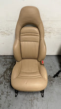 Load image into Gallery viewer, 97 04 Chevrolet Corvette C5 Seats Tan Leather Driver Passenger GM Power
