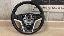 Load image into Gallery viewer, 12 15 Camaro SS Leather Wheel GM 22790901 Steering Factory Manual Orange Stitch
