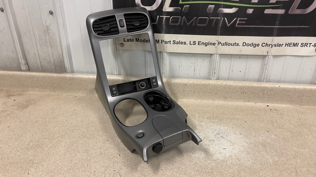 05 13 C6 Corvette Silver Center Console Radio Trim Bezel Switches GM OEM Gray
