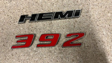 Load image into Gallery viewer, 06 17 Dodge Challenger SRT HEMI 392 Emblem Fender Badge Mopar OEM Red Black
