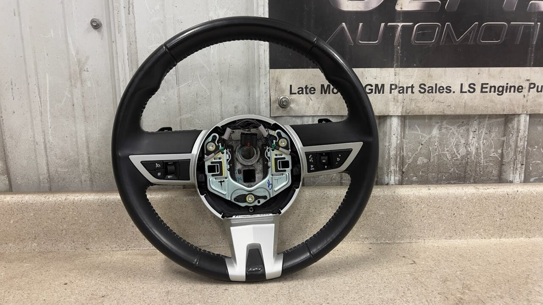 10 11 Chevrolet Camaro SS Leather Steering Wheel GM Black Stone Stitching 35K