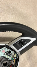 Load image into Gallery viewer, 10 11 Camaro SS Leather Steering Wheel Manual Trans GM Black W/ Orange Stitching
