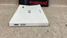 Load image into Gallery viewer, 2005 Pontiac GTO Owners Manual Booklet Warranty 05 Guide Case
