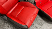 Load image into Gallery viewer, 10 15 Chevrolet Camaro SS Front Rear Power Heated Leather Seats GM Red Black 45K
