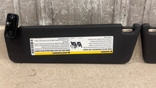 Load image into Gallery viewer, 10 15 Camaro SS Driver Passenger Side Sun Visors Left Right Visor Black Pair 35K
