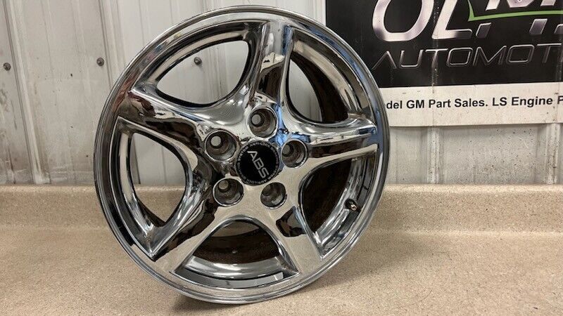 93 02 Pontiac Firebird Trans AM WS6 16x8 Chrome Wheel OEM GM