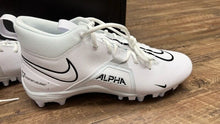 Load image into Gallery viewer, Nike Alpha Menace Varsity 3 (CV0586-109) White Men&#39;s Football Cleats 9.5 NEW
