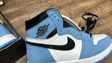 Load image into Gallery viewer, Size 9.5 Air Jordan 1 Retro OG High University Blue Unc sky Mens NEW Box
