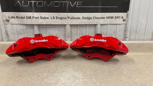15 20 Dodge Challenger Charger SRT8 Front 6 Piston Brake Calipers Brembo Red 23K